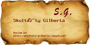 Skultéty Gilberta névjegykártya